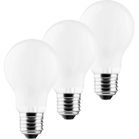 Müller-Licht 400289 LED CEE E (A - G) E27 forme de poire 4 W = 40 W blanc chaud 3 pc(s) W124402