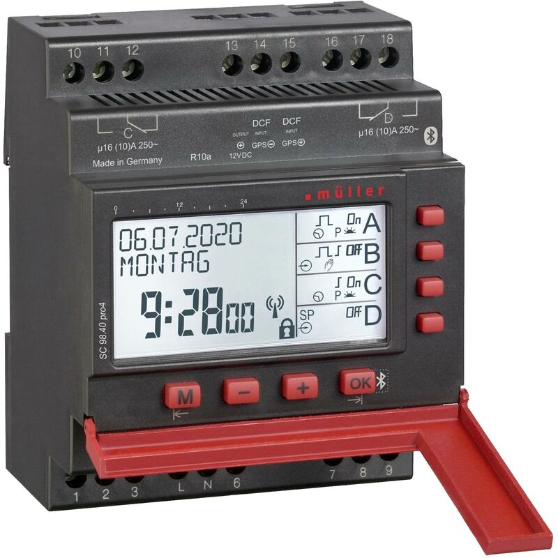 Müller sc 98.20 pro4 12-24V acdc Programmateur horaire pour rail numérique 230 v 4000 w S281882