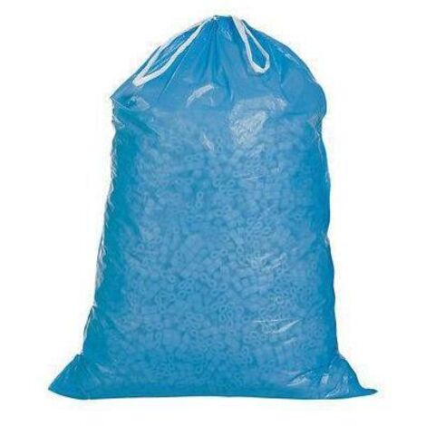 Müllsack m.Zugband Volumen 120l Maße 700x1000+50mm PE blau