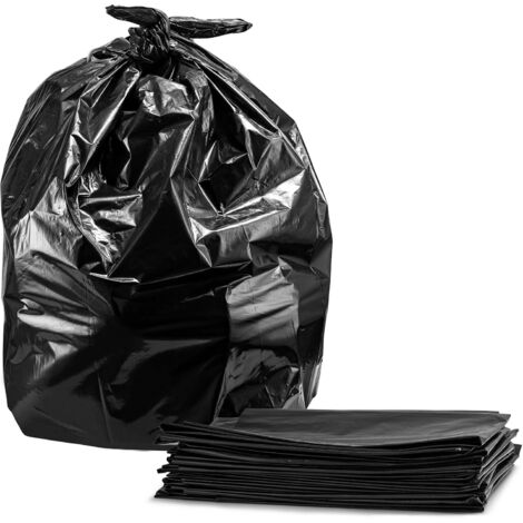 Müllsäcke (10er-Packung) Große, stabile schwarze Müllsäcke