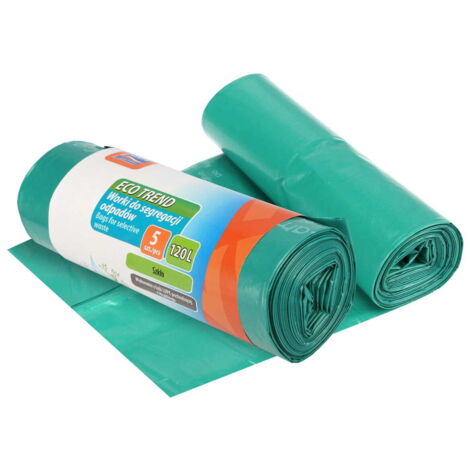 Mülltrennbeutel für Glas ECO TREND grün 120 l 5 St.