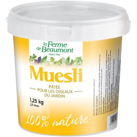 Muesli Seau de 1,25 kg 2,5 litres Pâtée fortifiante volailles