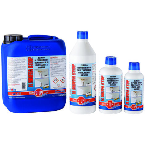 MUFFA-STOP RIMUOVIMUFFA ALGHE MUSCHI  DETERGENTE 5 LT  BASE CLORO FERR 407243
