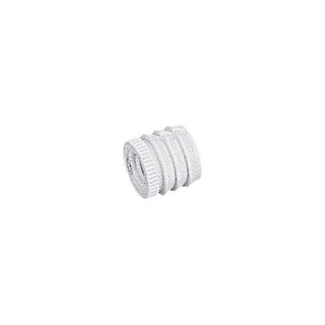 Muffe Nr.30 für Gewinde M4 D 8mm , Kunststoff weiß