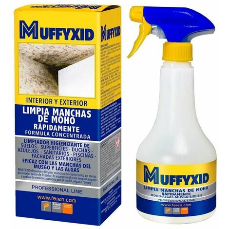 FAREN Muffyxid Box Desinfektionsmittel Schimmelbeseitiger mit Aktivchlor 500 ml