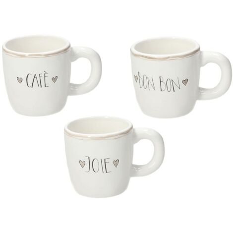 Mug 360 cc Amour Stoneware bianco