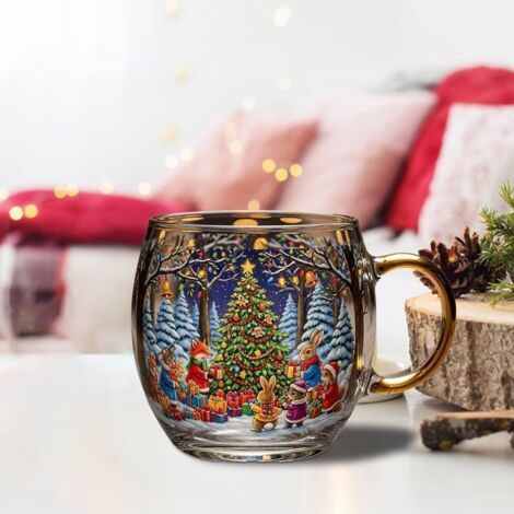 Mug À Café De Noël, Tasse Décorative Peinte, Tasse à Café