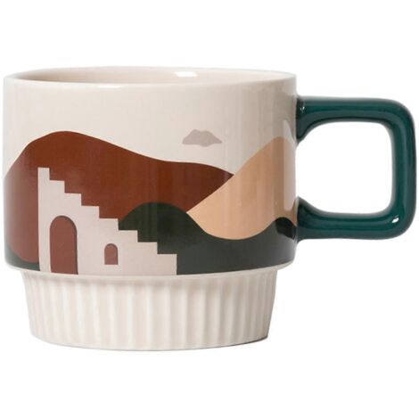Mug à lait en porcelaine au design créatif, style nordique, tasse à café/thé