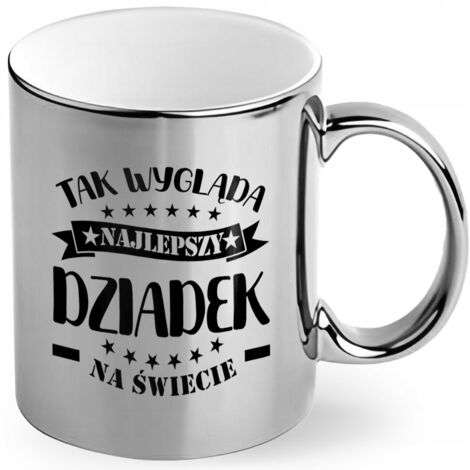 Mug argenté cadeau pour la fête des grands-pères, le meilleur grand-père