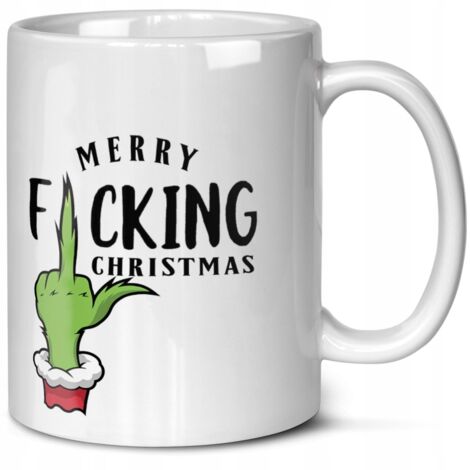 Mug cadeau de Noël Grinch avec motif Grinch et Père Noël Grinch