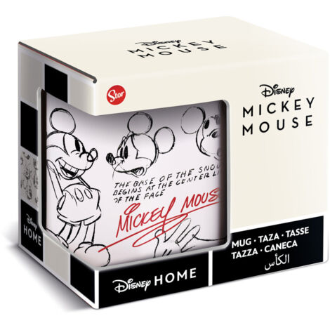 Mug de ceramic de 325 ml dans une boîte cadeau de Mickey Mouse