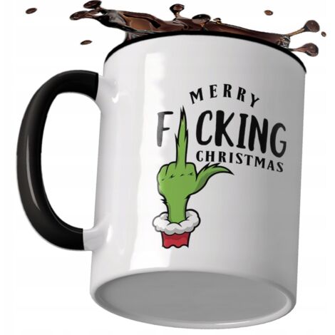 Mug de Noël Grinch - Cadeau de Noël avec le Père Noël Grinch