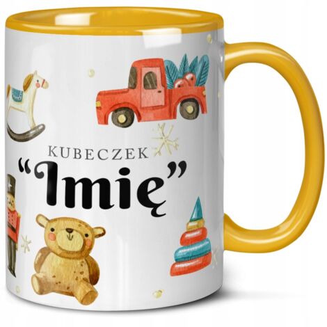 Mug de Noël personnalisé avec prénom, cadeau Père Noël pour enfants, Noël + prénom