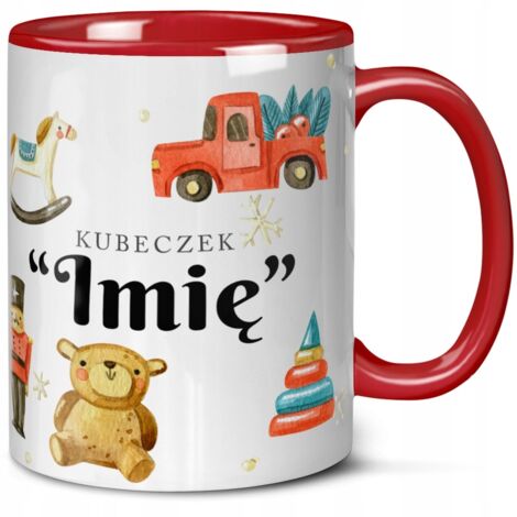 Mug de Noël personnalisé avec prénom, cadeau Père Noël pour enfants, Noël + prénom