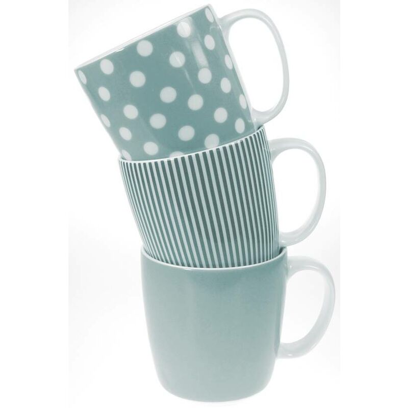 

Mug de porcelana rayas gris - Ambit