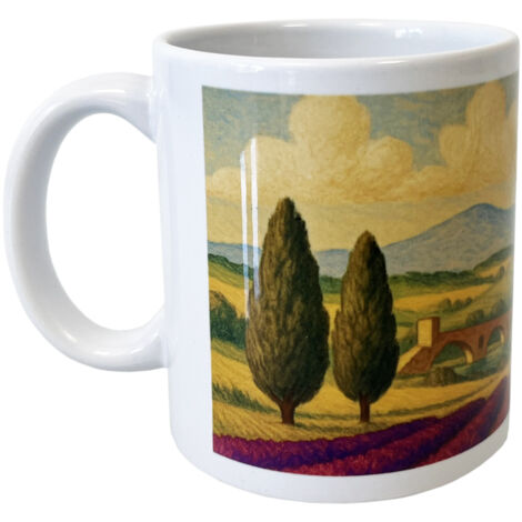 Mug en céramique paysage de Provence