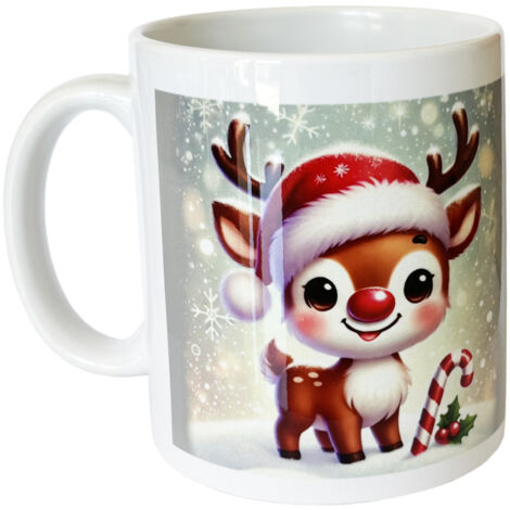 Mug en céramique petit renne de Noël - CBKreation