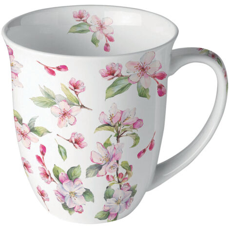 Mug en porcelaine fine Fleurs de cerisier 0,4 litre