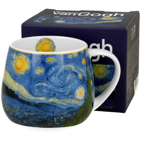 Mug en porcelaine Van Gogh en forme de tonneau
