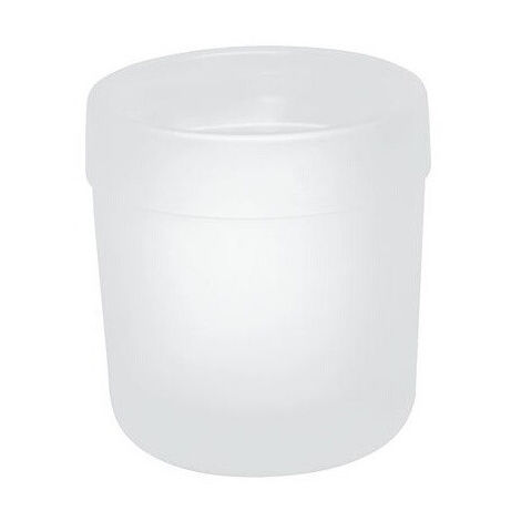 Mug en verre Hewi SERIE 477 à fond plat. blanc mat