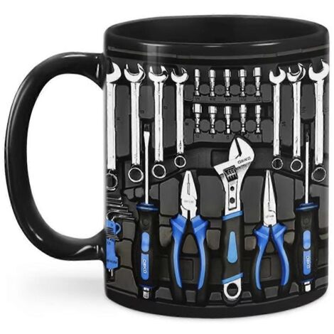 Mug humoristique « Boîte à outils de mécanicien » pour mécaniciens B--