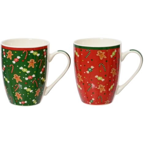 Mug in ceramica c/dec natalizie ass h10,5cm