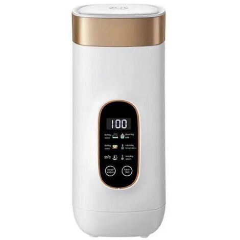 Mug isotherme électrique 650 ml, chauffe-eau, prise UE, blanc