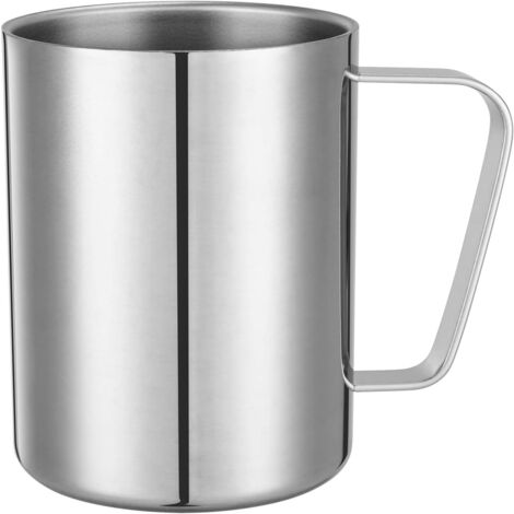 Mug isotherme en acier inoxydable à double paroi avec anse, capacité 500 ml