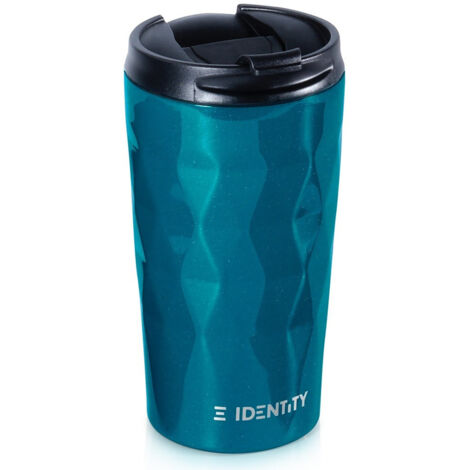 Mug isotherme en acier inoxydable bleu pour café/thé, bouteille isotherme 430 ml