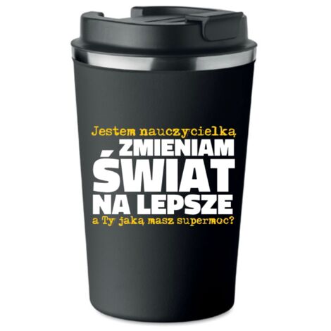Mug isotherme premium pour professeur, cadeau « Je suis professeur » KT116