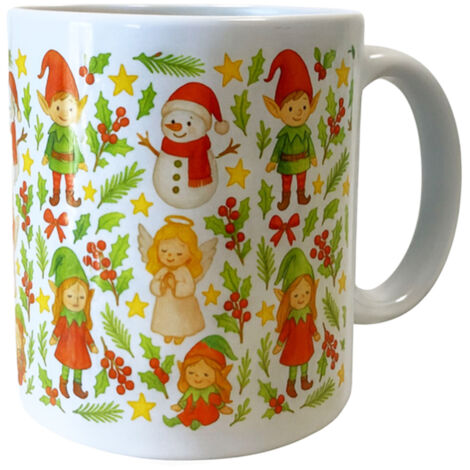 Mug lutins et anges de Noël