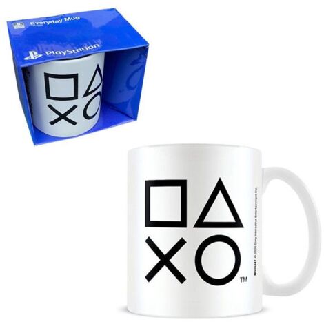 Mug - Playstation - 30 cl - Blanc - Cylindrique - Compatible lave-vaisselle