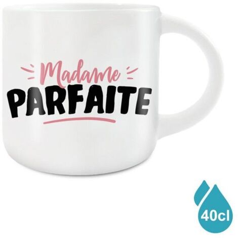 Mug - STC - Madame Parfaite - Céramique - Blanc - Design Contemporain
