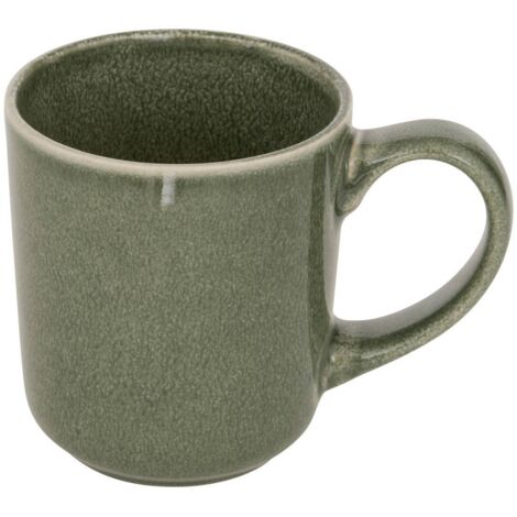 Mug Terre inconnue vert kaki L13,5xp9,2xH10cm - Atmosphera créateur d'intérieur