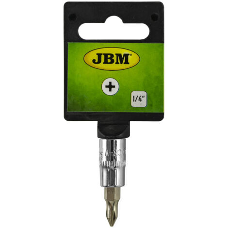 Mug tournevis cruciforme PH0 1/4" Chrome JBM13368