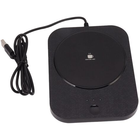 Mug Warmer 3 Gear Electric Cup Wamer Auto Power Off Fast Heating USB Milk Coffee Beverage Warmer Plate Black