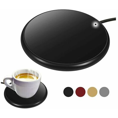 Mug Warmer, Coffee Warmer, USB Coffee Warmer, Portable Mug Warmer for Desk, for Cup Warmer for Cocoa, Tea, Milk, Drinks, for Coffee Gifts。black