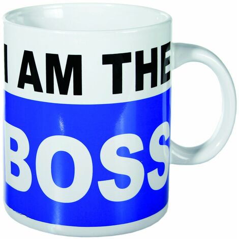 Mug XL/Stampa I Am The Boss/Materiale : Porcellana/Dimensioni : 15 x 12,5 cm