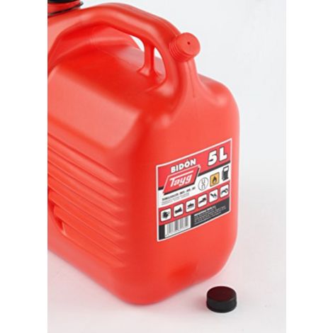 El bidón del metal de la lata de gasolina puede combustible para la  gasolina y el diesel (tamaño: 50L)