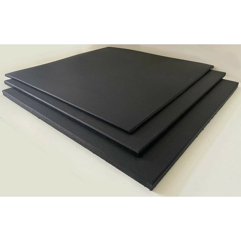 

Mugar Losas caucho negro 1,5cm de 1,00x1,00m-Alta Densidad