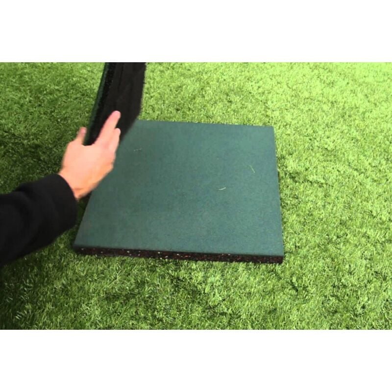 

Mugar M2 LOSETA CAUCHO 500X500 MM Y 40 MM VERDE