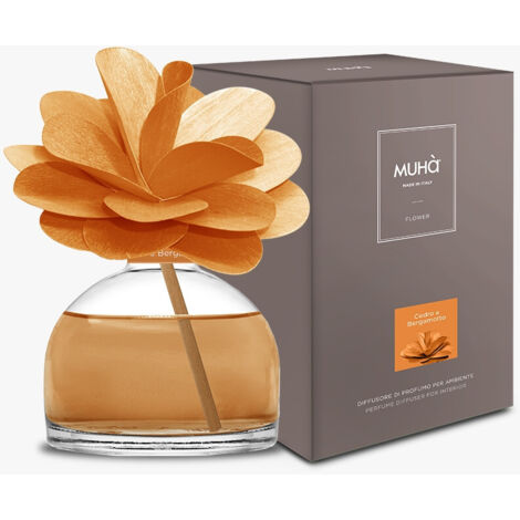 MUHA PROFUMATORE D'AMBIENTE FLOWER DIFFUSER CEDRO E BERGAMOTTO 200ML