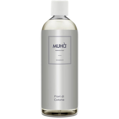MUHA'. RICARICA PROFUMATORE, FIORI DI COTONE, 500 ML, PROFUMATORI AMBIENTI