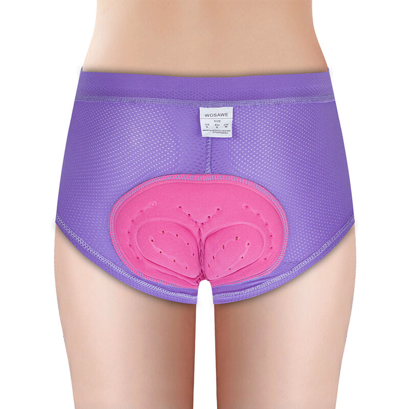 

Mujeres Ciclismo Ropa interior 3D Gel Acolchado Malla transpirable MTB Bicicleta Montar Ciclismo Ropa interior Shorts,Morado, L