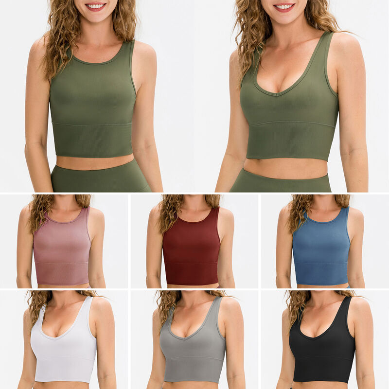 

Asupermall - Mujeres Yoga Tank-Top Rayas de secado rapido Sujetador deportivo sin mangas ajustado sin mangas Fitness Workout Running Tops,Borgona, 12