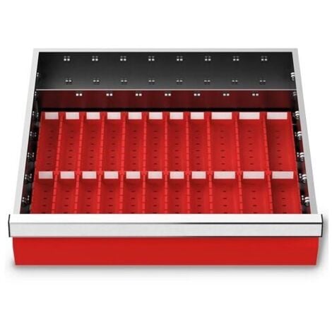 BEDRUNKA+HIRTH Muldenplatten Set 29-teilig, R 18-16, Schubladennutzmaß 450 x 400 mm, Blendenhöhe 75 mm, Maße in mm (BxTxH): 450 x 400 x 55