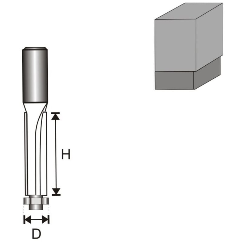 Mulino Dritto con Cuscinetto T8 D13 H50 Mm