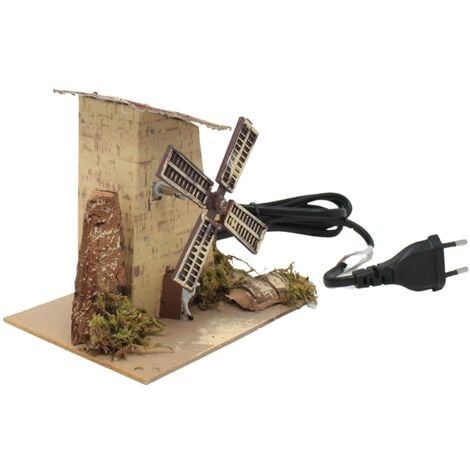 Mulino Elettrico per Presepe 15x10 cm 84310B