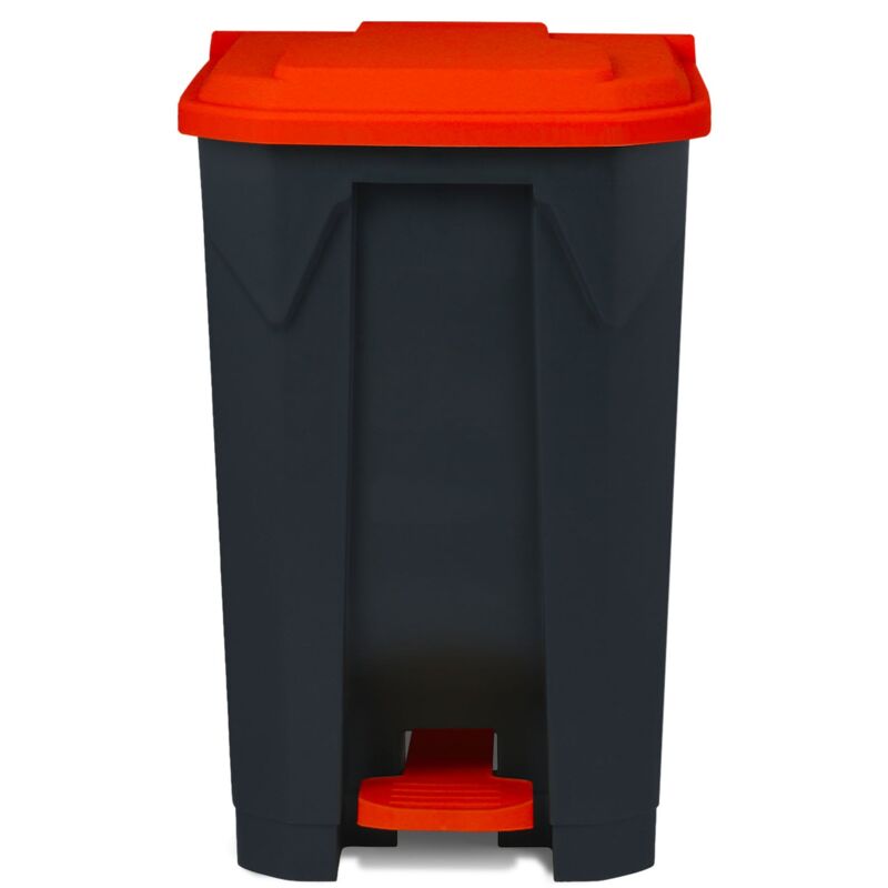 Floordirekt - Mülleimer Olaf Für Haushalt, Büro & Gewerbe Rot 80 Liter (49, 3 X 43 X 71 Cm)