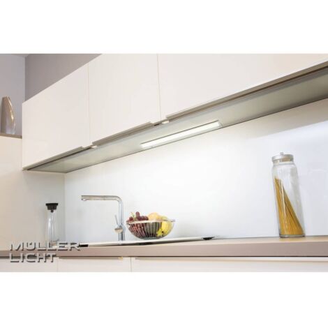Muller-Licht Limon striscia LED alluminio titanio 56 cm